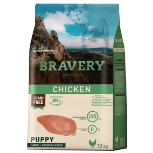 Bravery Cachorro 12kg Pollo