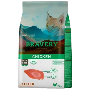 Bravery Adult Cat kitten 2kg Pollo